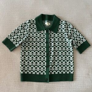 Anthropology Maeve 70s Sweater Polo